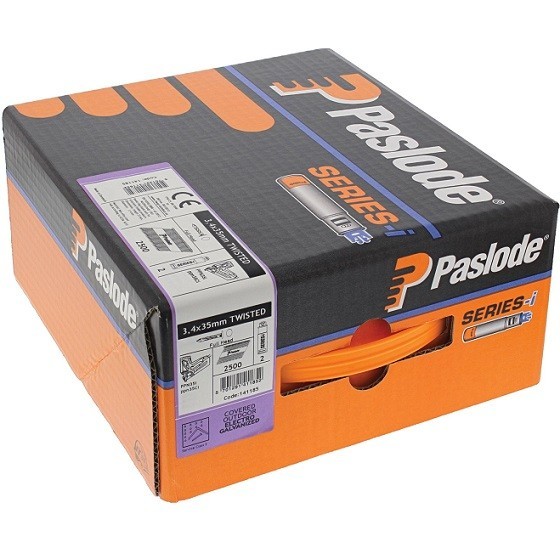 Paslode 141185 Twisted Electro Galvanised Nails 35mm And 2 Fuel Cells Pack Of 2500 Pid44793 1.jpg